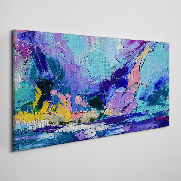 Abstract landscape in shades of purple Canvas Wall art