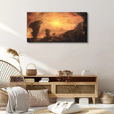 Sunset sky nature Canvas Wall art