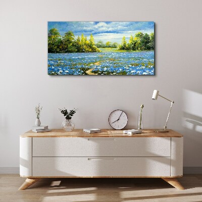 Nature flowers tree Canvas Wall art