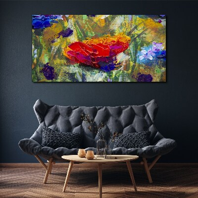 Colorful Floral Expressionism Canvas Wall art