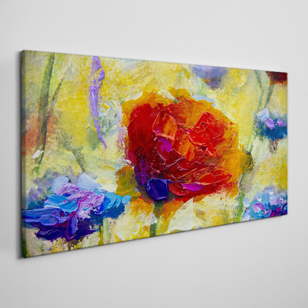 Floral explosion of colors Canvas Wall art