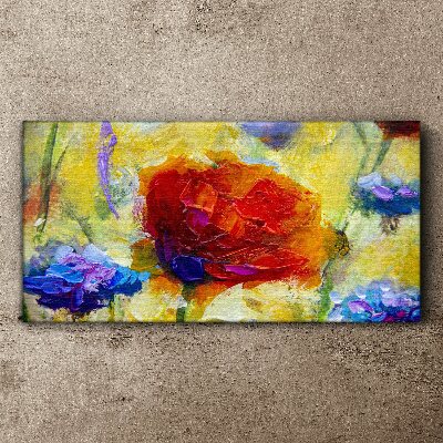 Floral explosion of colors Canvas Wall art