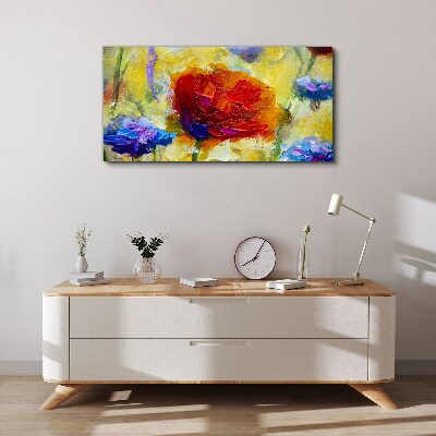 Floral explosion of colors Canvas Wall art