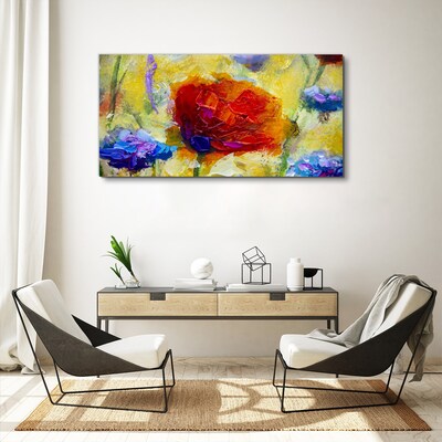 Floral explosion of colors Canvas Wall art