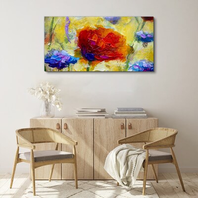 Floral explosion of colors Canvas Wall art