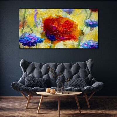 Floral explosion of colors Canvas Wall art