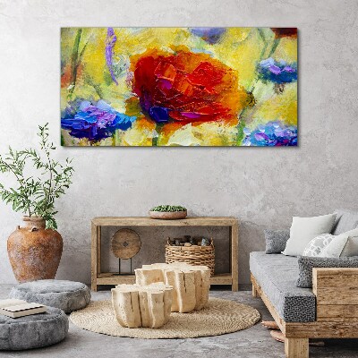 Floral explosion of colors Canvas Wall art