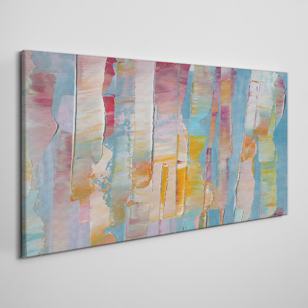 Colorful abstract stripes Canvas Wall art