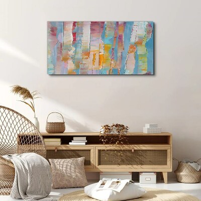 Colorful abstract stripes Canvas Wall art