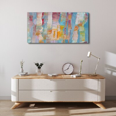 Colorful abstract stripes Canvas Wall art