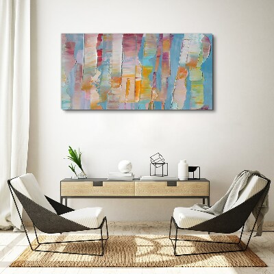 Colorful abstract stripes Canvas Wall art