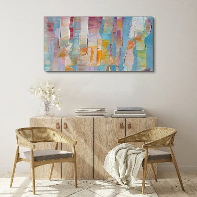 Colorful abstract stripes Canvas Wall art
