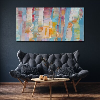 Colorful abstract stripes Canvas Wall art