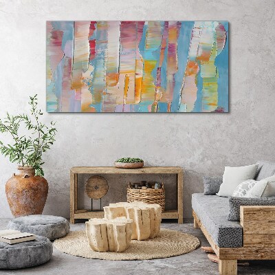 Colorful abstract stripes Canvas Wall art