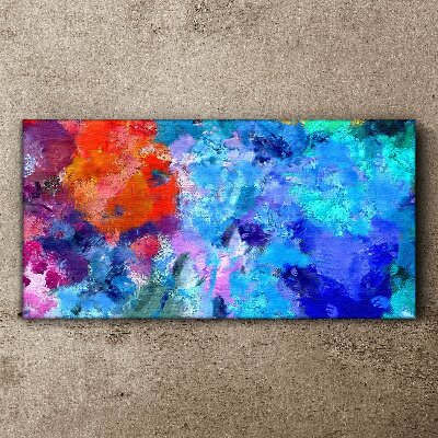 Colors of emotions in abstract dance Canvas Wall art