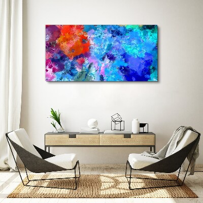 Colors of emotions in abstract dance Canvas Wall art