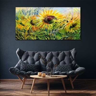 Sunflowers in the summer sun Canvas Wall art