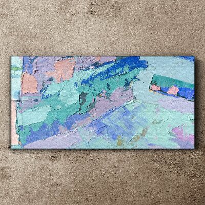 Abstract landscapes in pastel colors Canvas Wall art