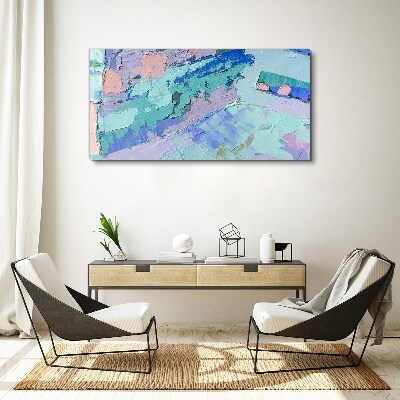 Abstract landscapes in pastel colors Canvas Wall art