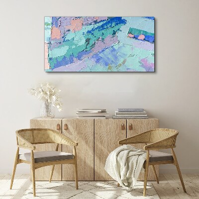 Abstract landscapes in pastel colors Canvas Wall art