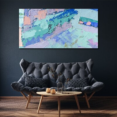Abstract landscapes in pastel colors Canvas Wall art