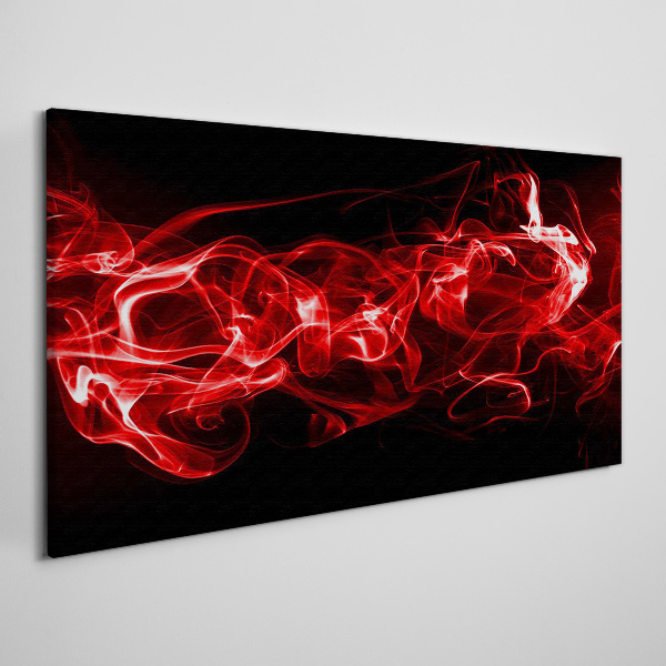 Dancing red streaks Canvas Wall art