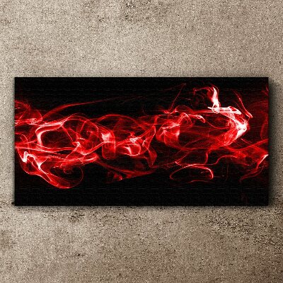 Dancing red streaks Canvas Wall art