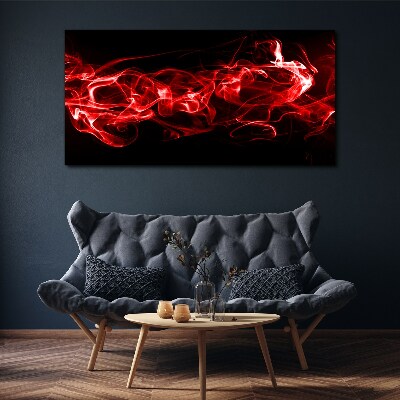Dancing red streaks Canvas Wall art