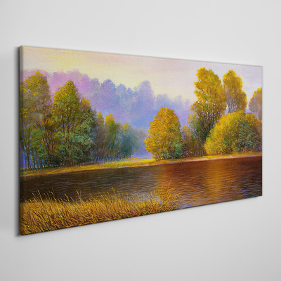 River nature Canvas Wall art