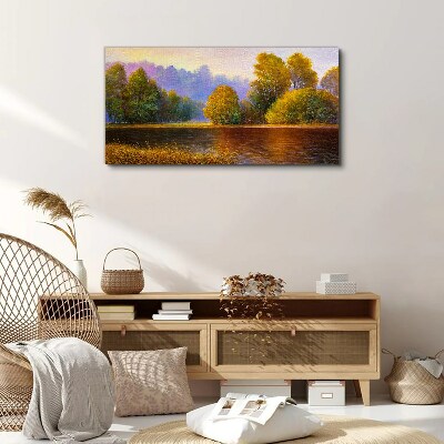 River nature Canvas Wall art