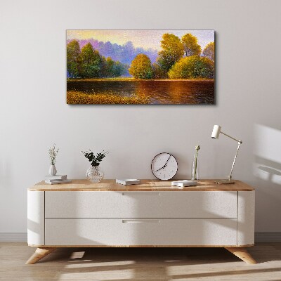 River nature Canvas Wall art