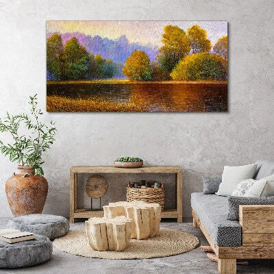 River nature Canvas Wall art