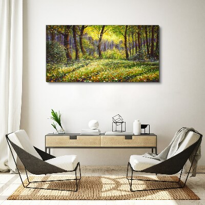 Flowers forest nature Canvas Wall art