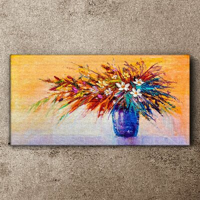 Hardened flowers Canvas Wall art