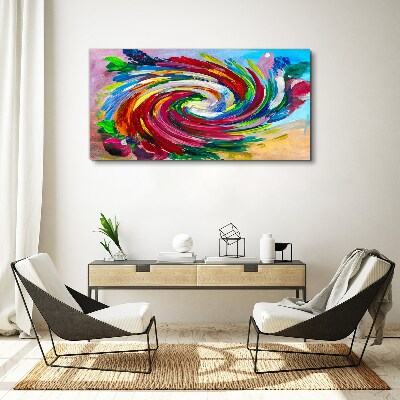 A Whirlwind of Colors Canvas Wall art
