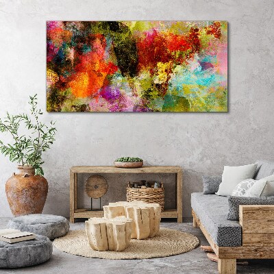 Colorful chaos of abstraction Canvas Wall art