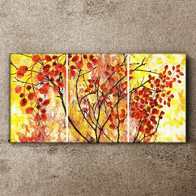 Abstraction leaves branches Canvas Wall art