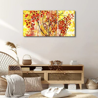 Abstraction leaves branches Canvas Wall art