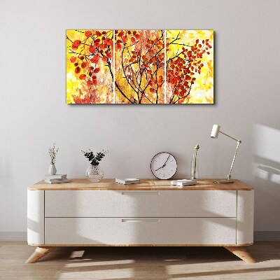 Abstraction leaves branches Canvas Wall art