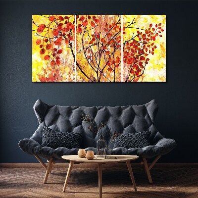 Abstraction leaves branches Canvas Wall art