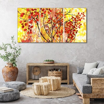 Abstraction leaves branches Canvas Wall art