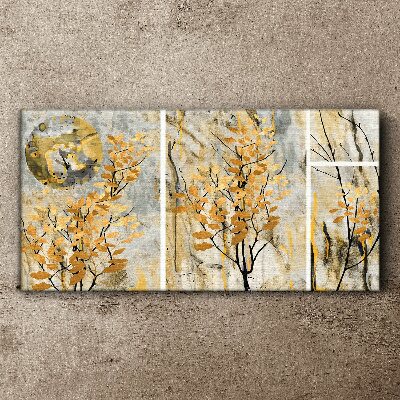 Abstraction leaves branches Canvas Wall art