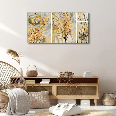 Abstraction leaves branches Canvas Wall art