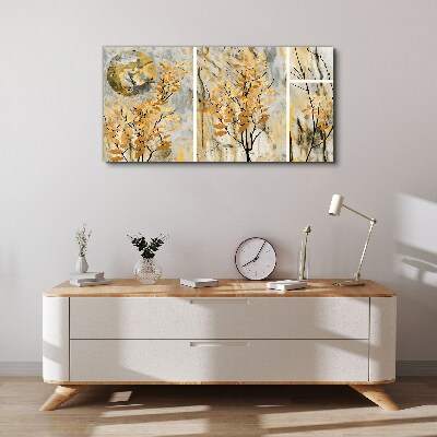 Abstraction leaves branches Canvas Wall art