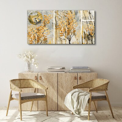 Abstraction leaves branches Canvas Wall art