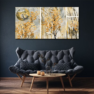 Abstraction leaves branches Canvas Wall art