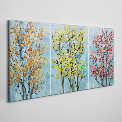 Autumn trees in colors Canvas Wall art