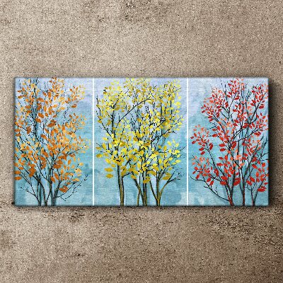 Autumn trees in colors Canvas Wall art