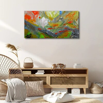 Dynamic explosion of colors Canvas Wall art
