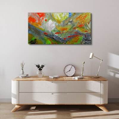 Dynamic explosion of colors Canvas Wall art